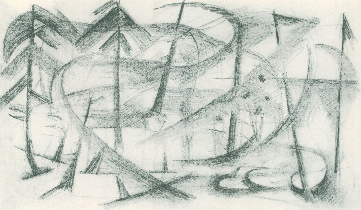 Franz Marc - Skicák z terénu - List 35 od Franz Marc
