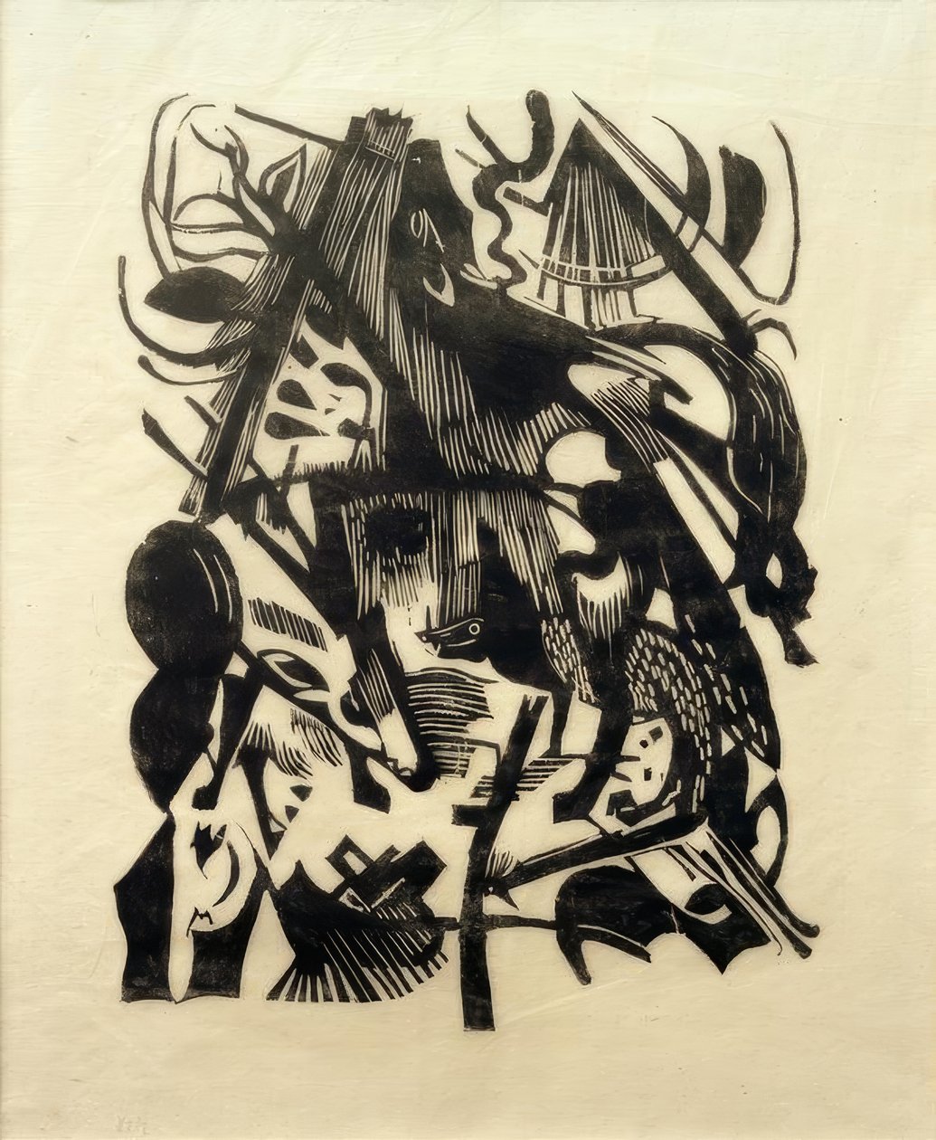 Zrození vlků od Franz Marc