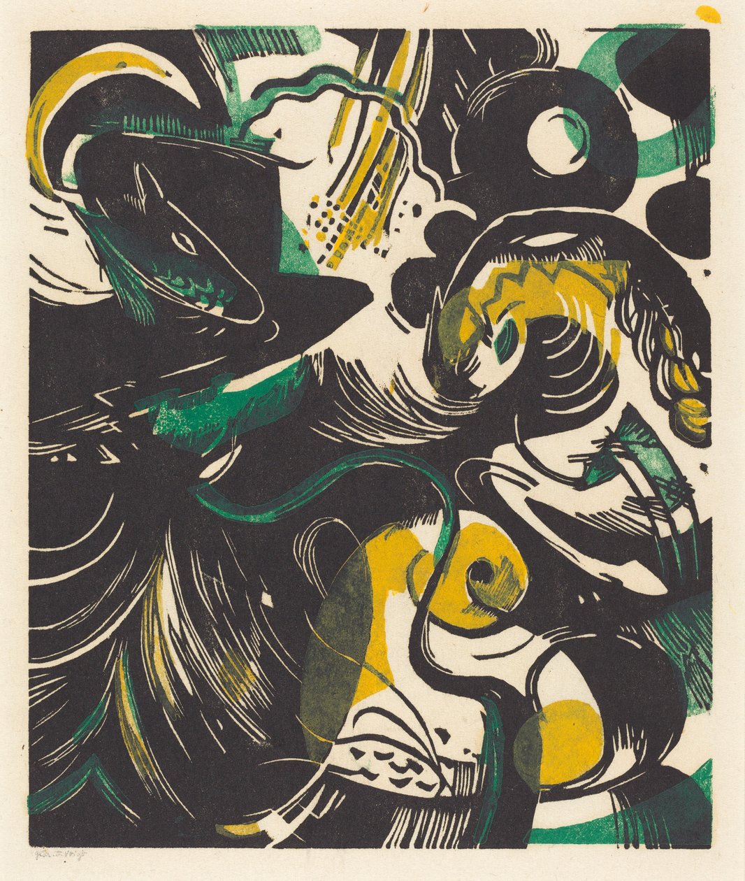 Genesis II (Schöpfungsgeschichte II) od Franz Marc