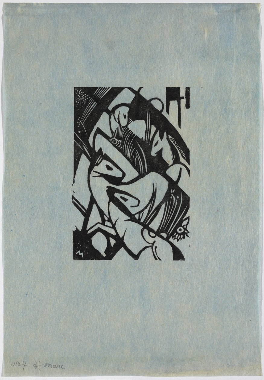Německy: Skokové koně od Franz Marc
