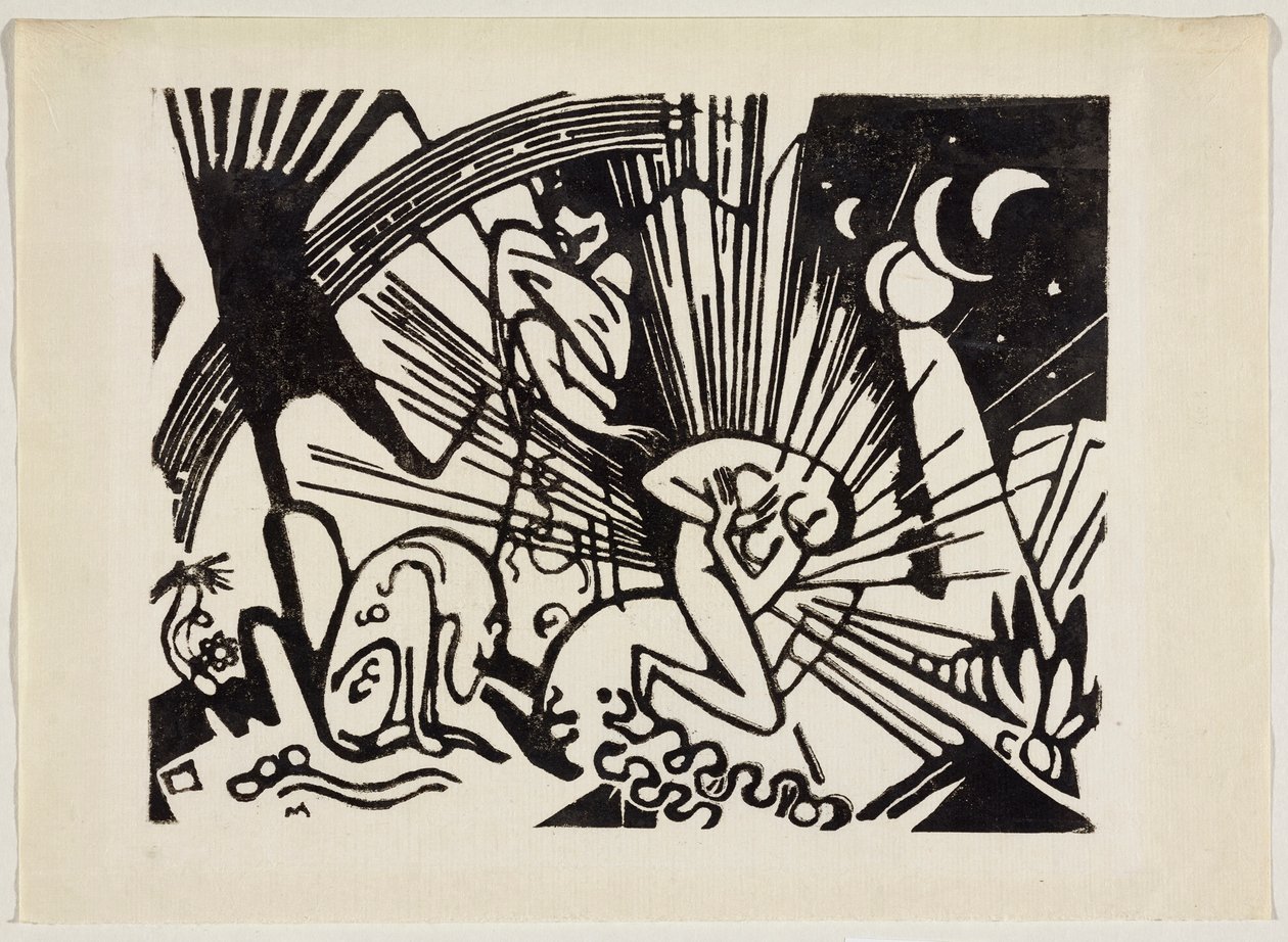 Německy: Versöhnung Smíření od Franz Marc