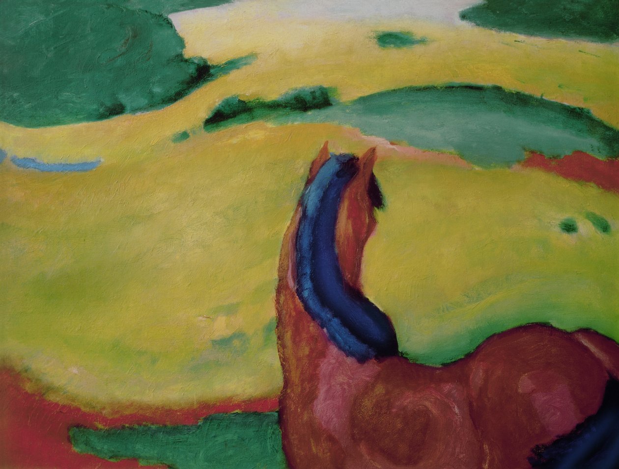 Kůň v krajině, 1910 od Franz Marc