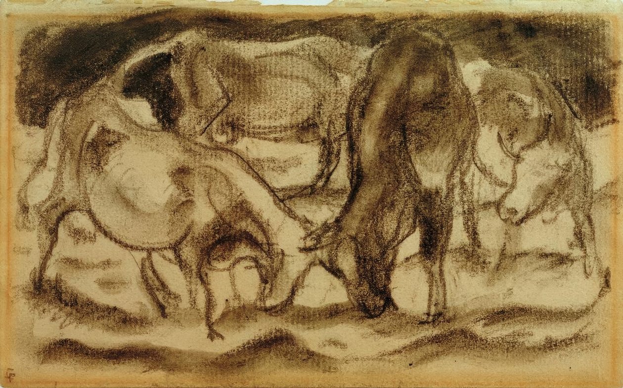 Bojové krávy od Franz Marc