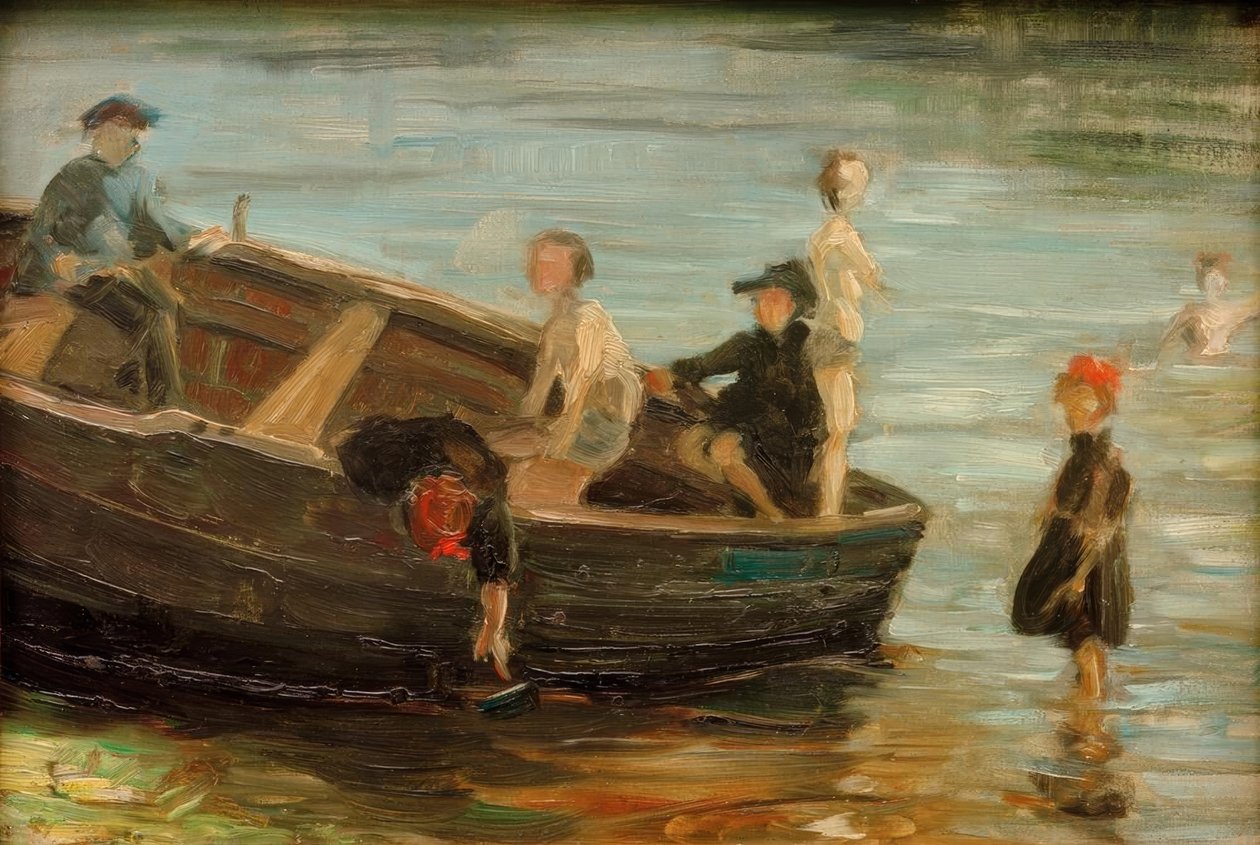 Děti ve člunu od Franz Marc
