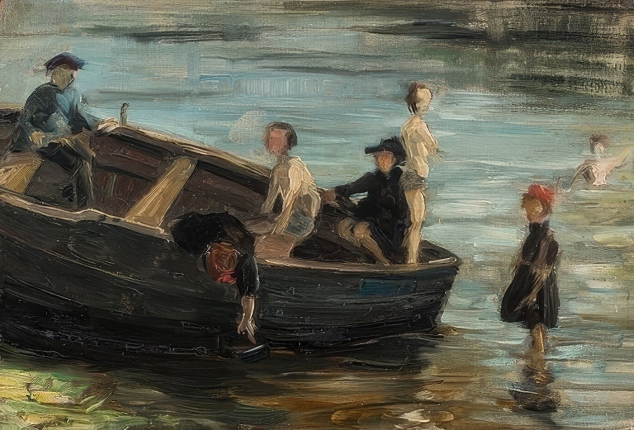 Děti ve člunu. 1903 od Franz Marc