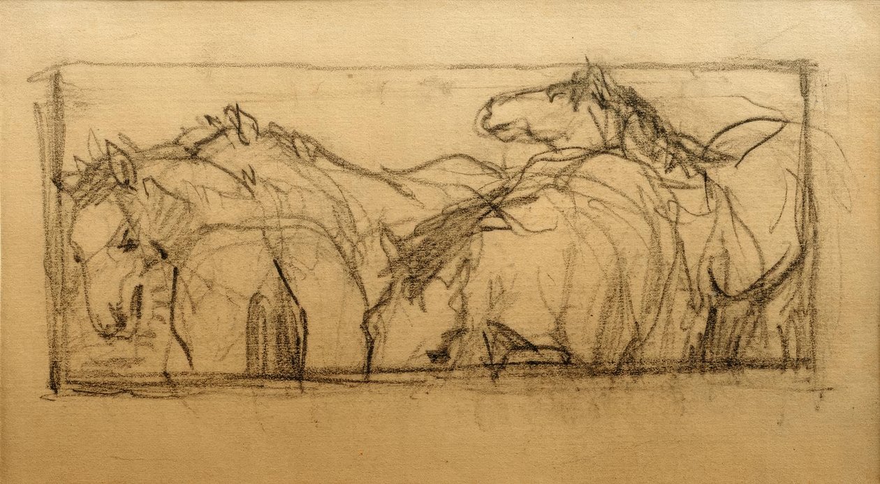Studium koně Lenggries (studium koně) od Franz Marc