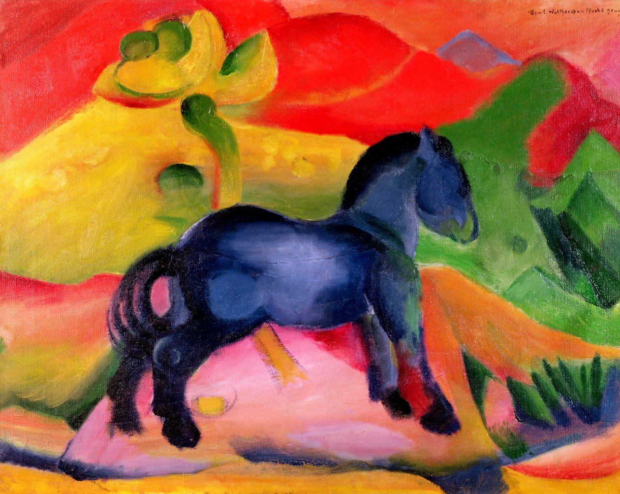 Malý modrý kůň, 1912 od Franz Marc
