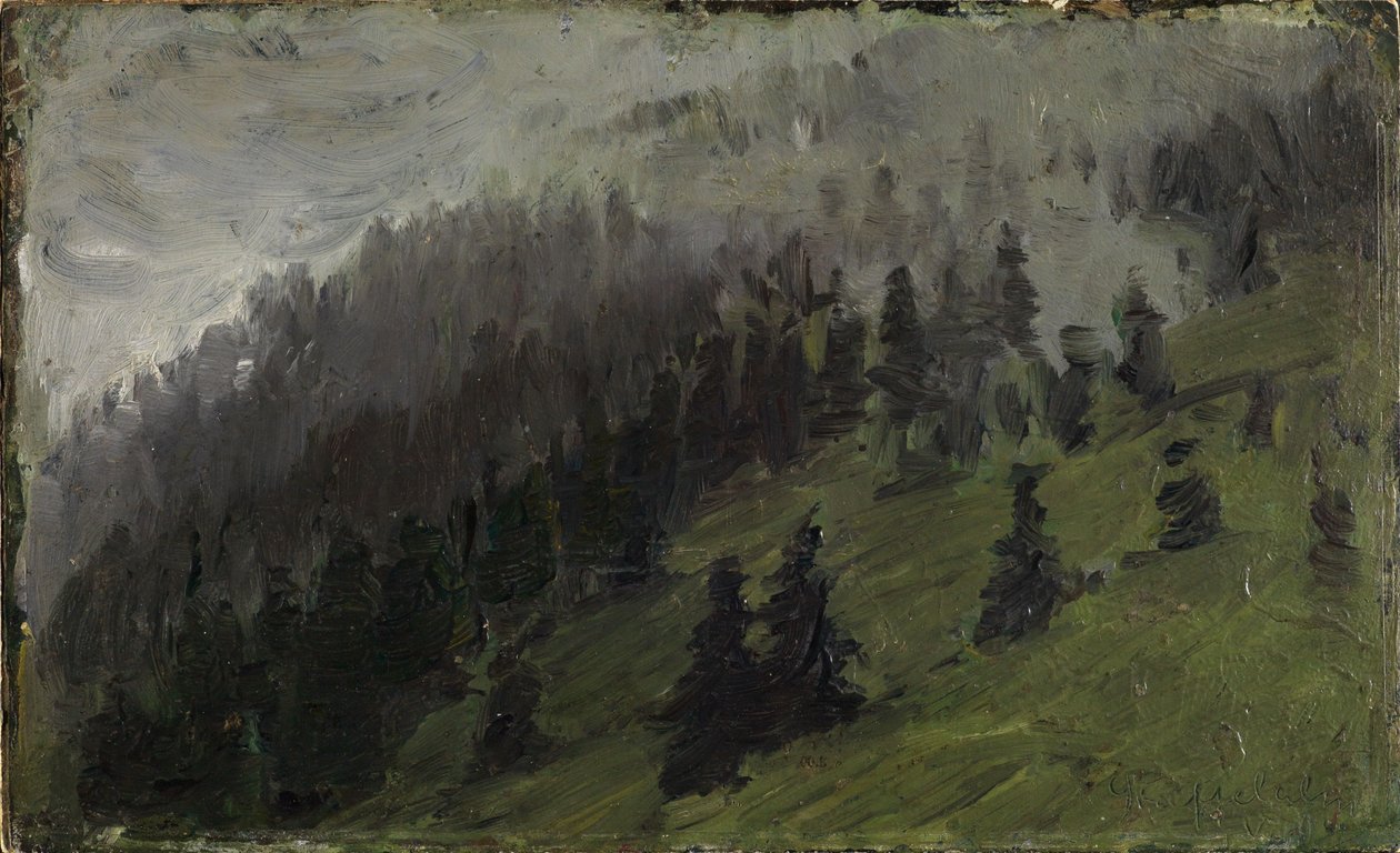 Mlha mezi jedlemi od Franz Marc