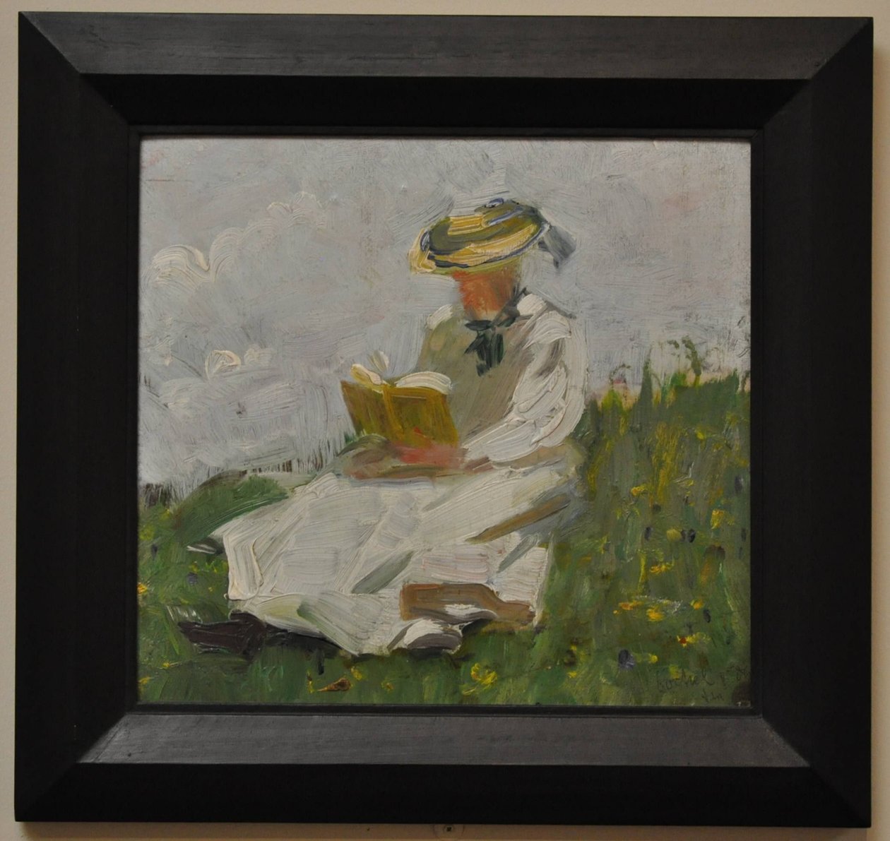 Čtoucí žena v zeleni od Franz Marc
