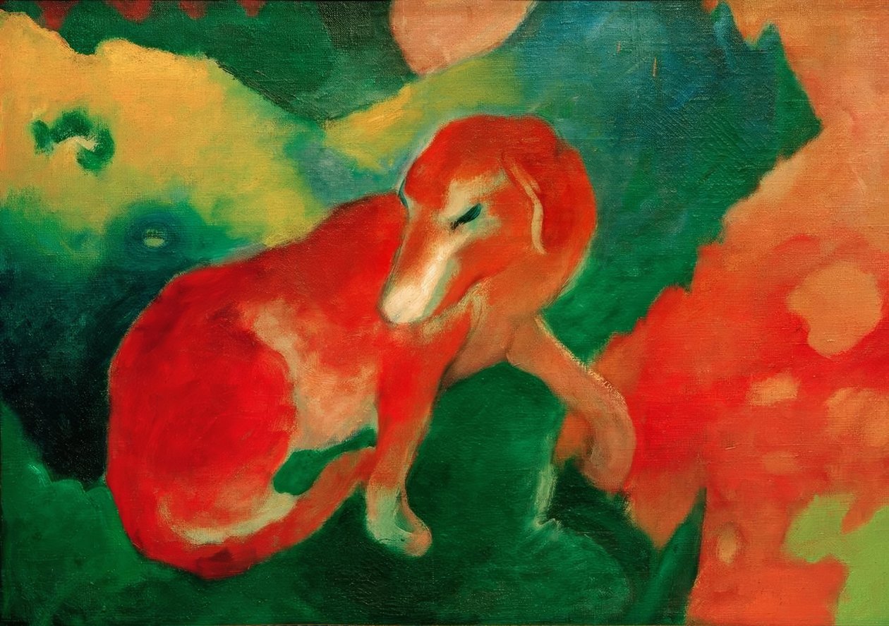 Červený pes od Franz Marc