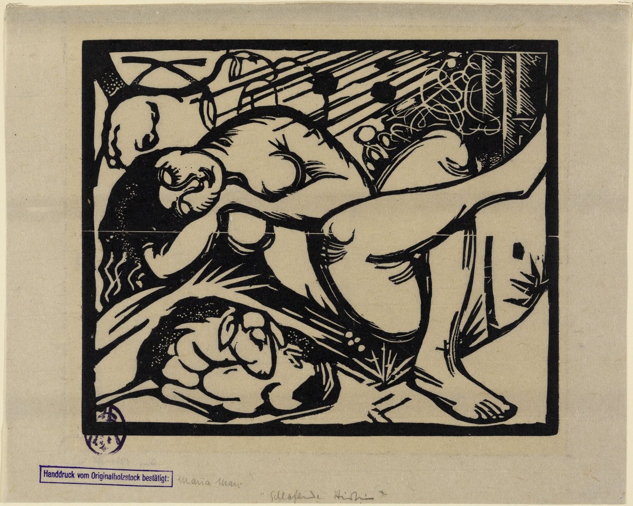 Spící pastýřka od Franz Marc