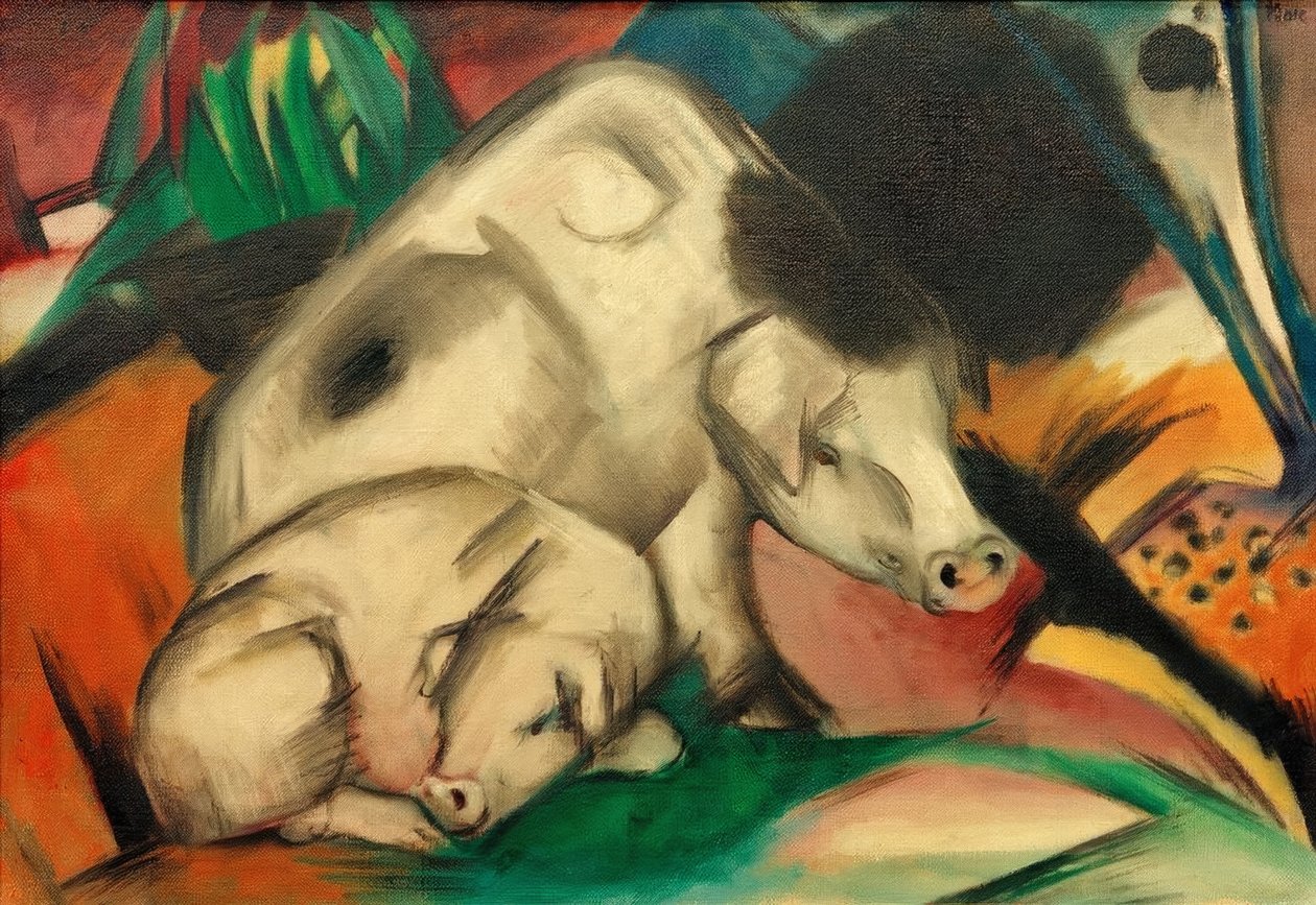 Prasata (prasečí matka) od Franz Marc