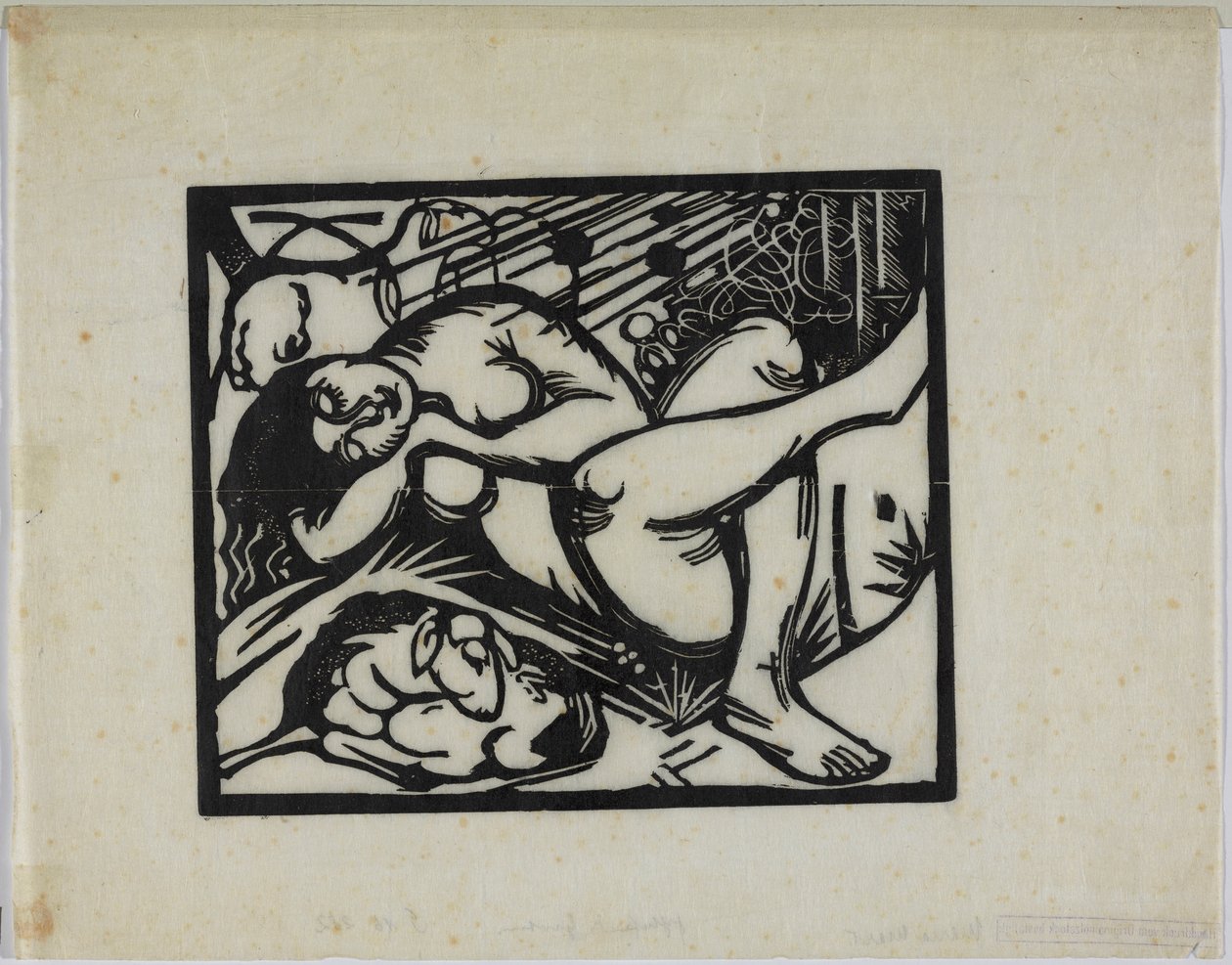 Spící pastýřka od Franz Marc