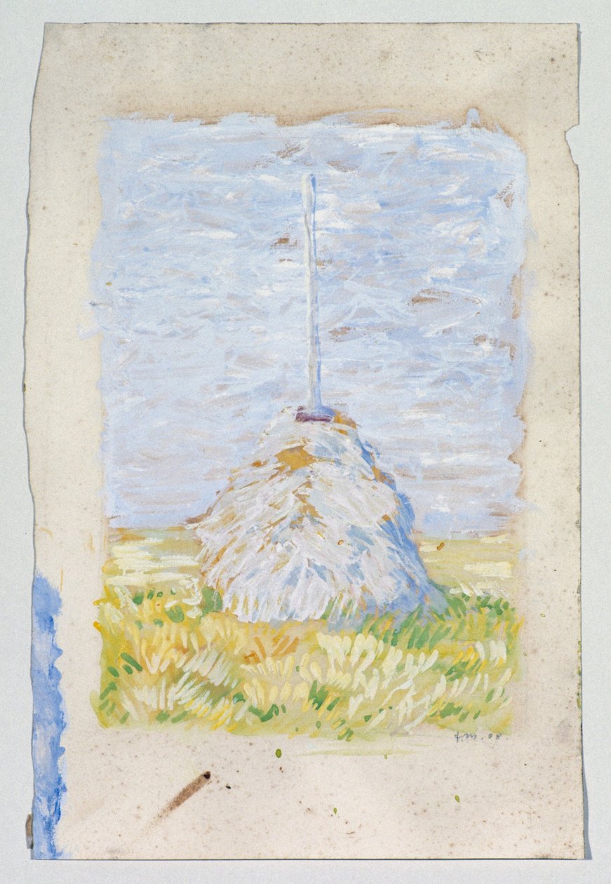 Malý rákosový squat u Brunnenbachu od Franz Marc