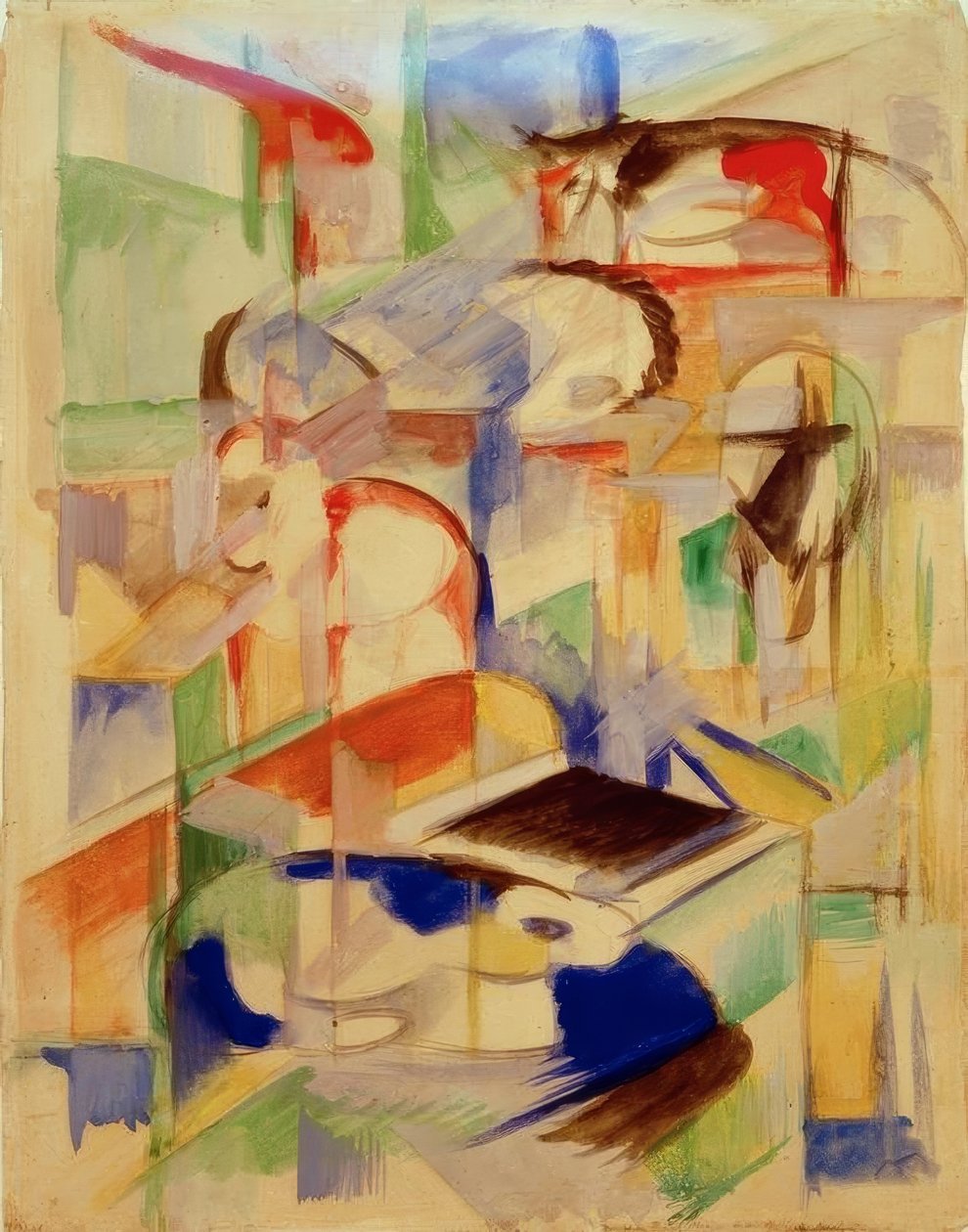 Složení zvířat od Franz Marc