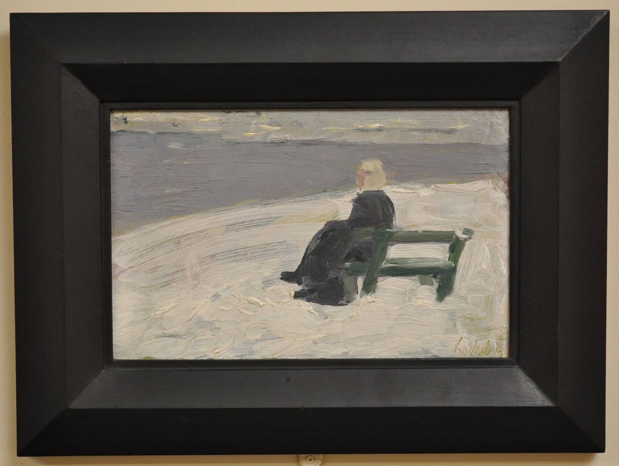 Žena v zimní krajině od Franz Marc