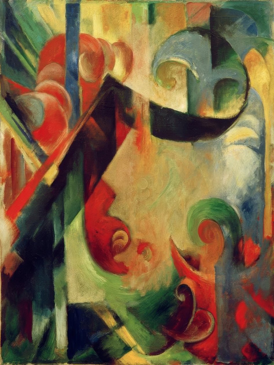 Rozbité tvary od Franz Marc
