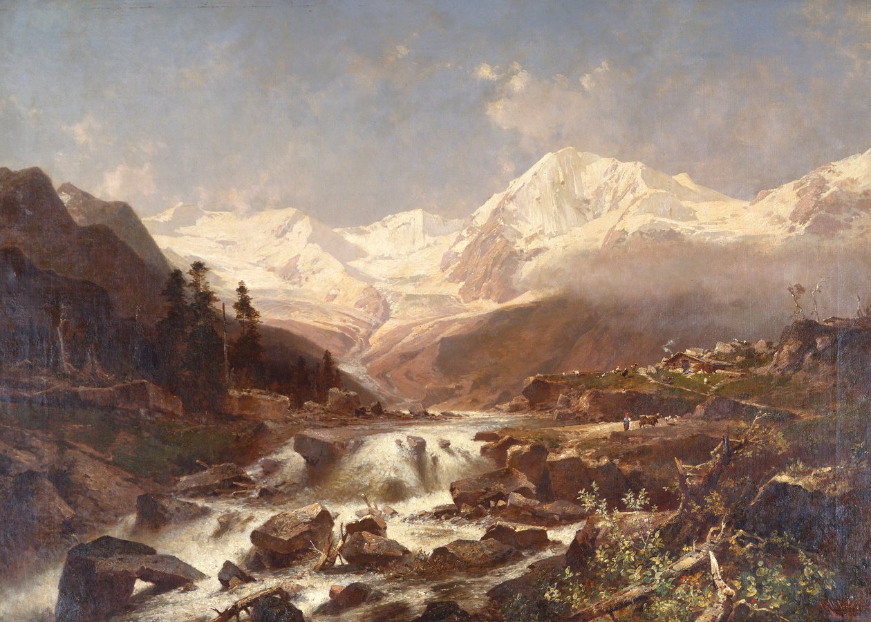 Koenigspitze-Tyrol, 1877 od Franz Richard Unterberger