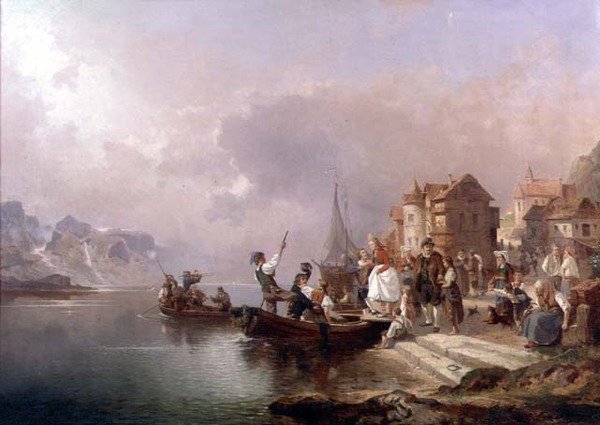 Norská svatební oslava od Franz Richard Unterberger