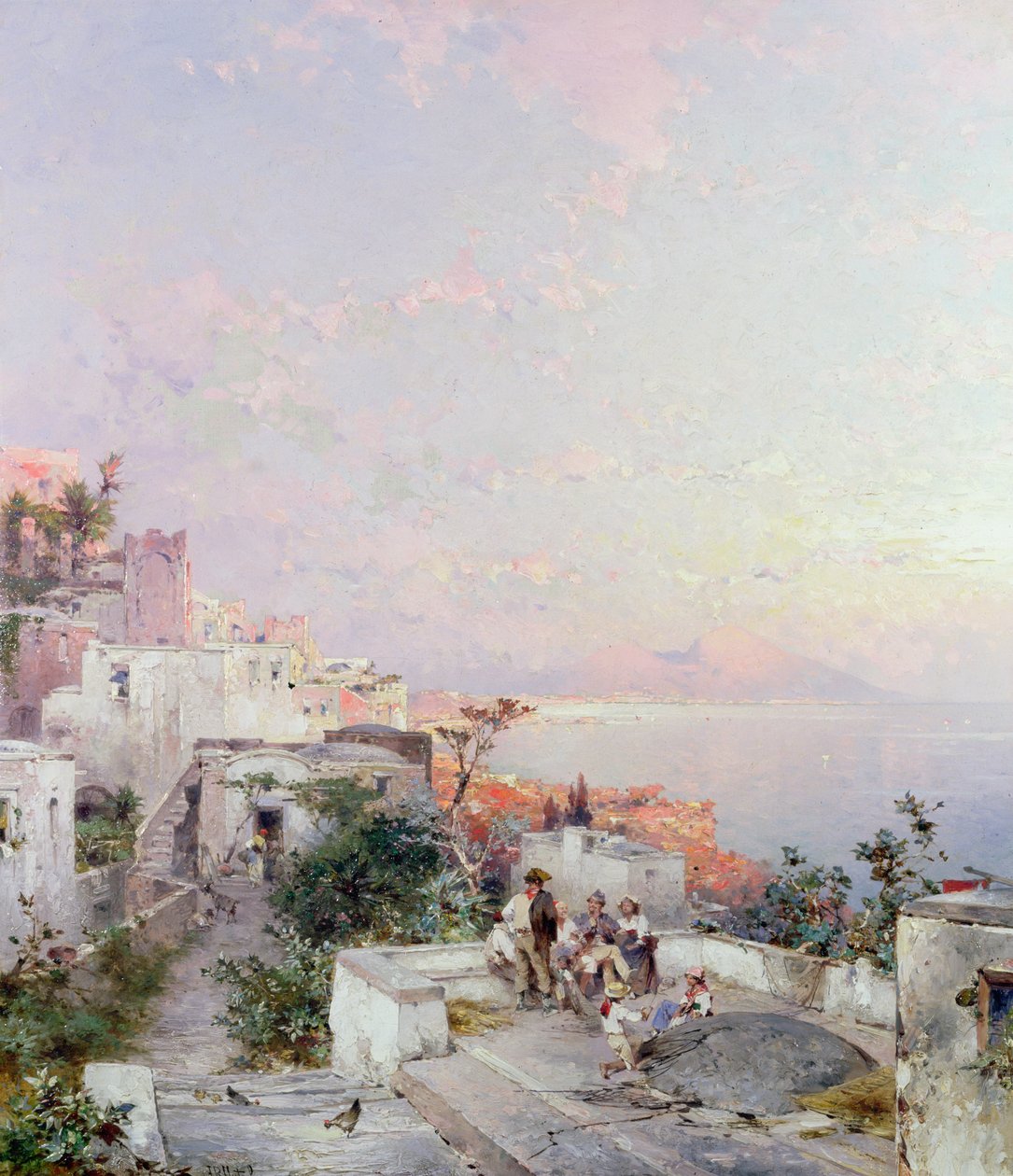 Posilipo, Neapol od Franz Richard Unterberger
