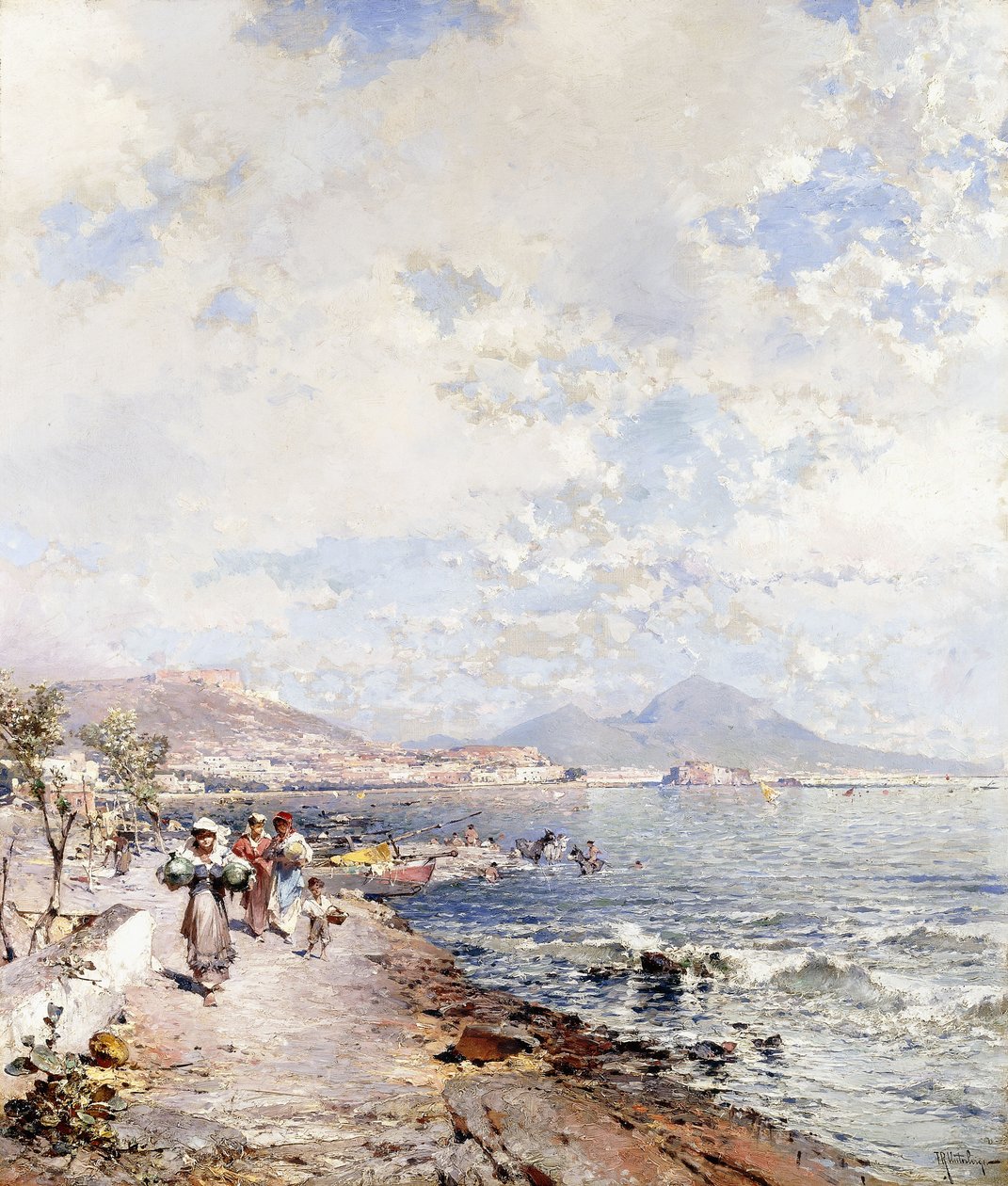Posilipo, Neapol, od Franz Richard Unterberger