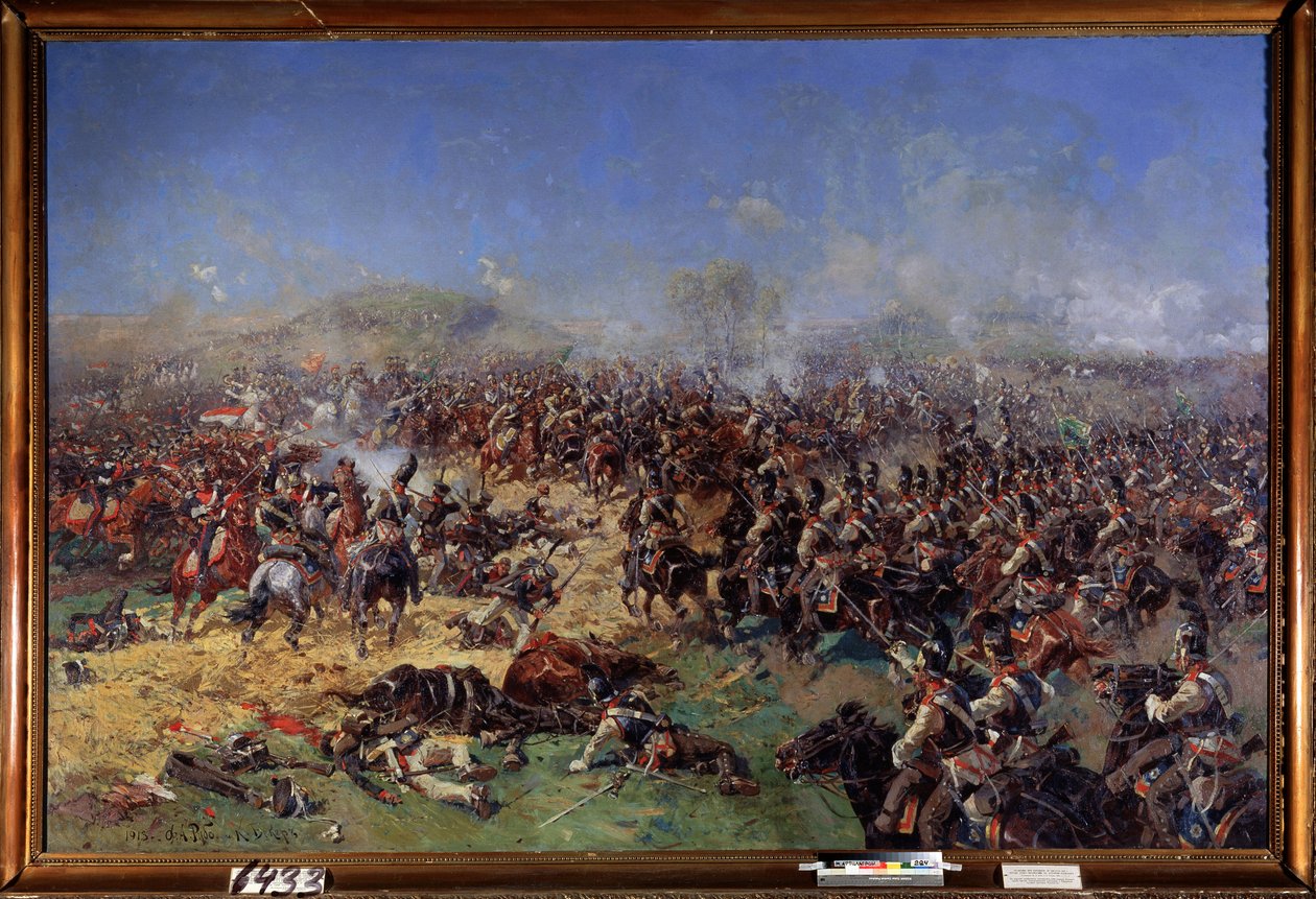 Ruské tažení (1812): bitva u Borodina (nebo bitva u Moskvy), 26. srpna 1812 (nebo 7. září 1812), třetí francouzský útok (bitva u Borodina 26. srpna od Franz Roubaud