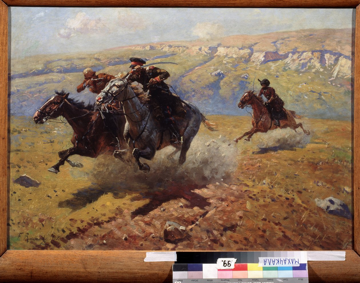 Duel (Duel). Obraz Franze Roubauda (1856-1928), olej na plátně od Franz Roubaud