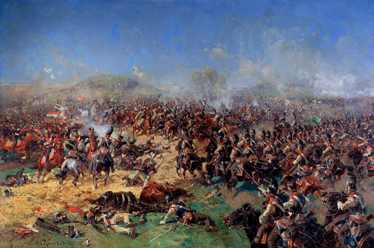 Bitva u Borodina 26. srpna 1812. Třetí francouzský útok, 1913. od Franz Roubaud