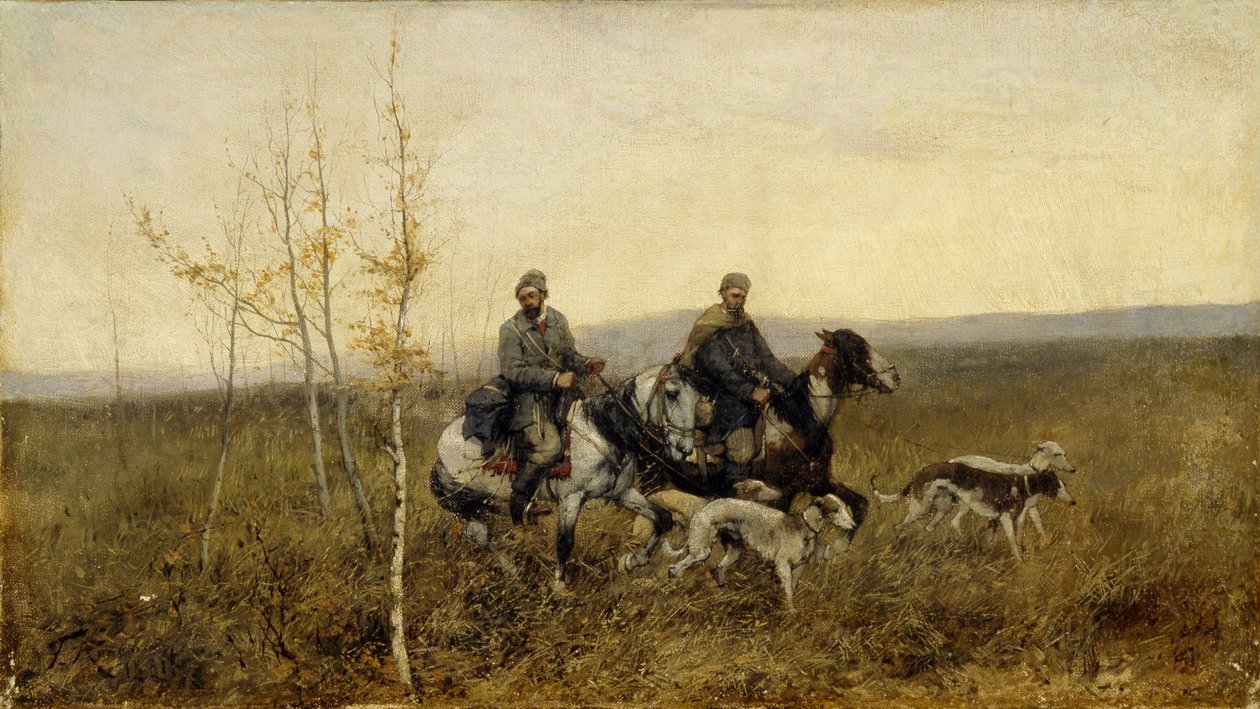 Lovci, 1881 od Franz Roubaud