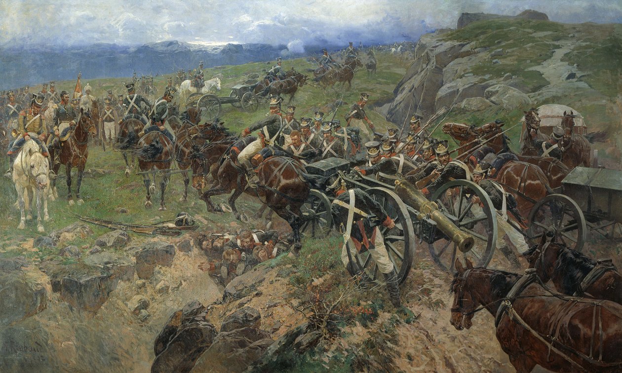 Živý most, 1892 od Franz Roubaud