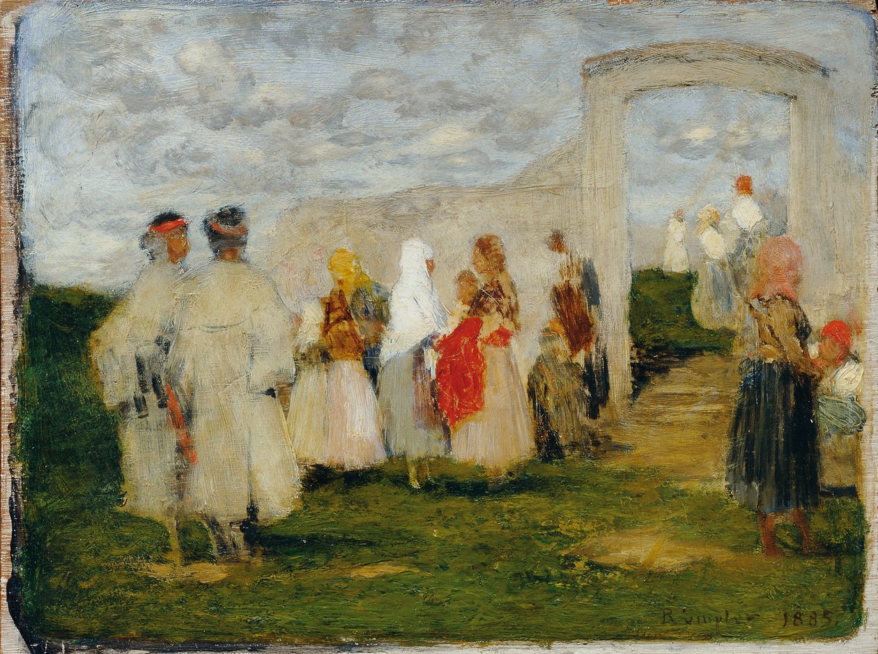 Jdu do kostela v Lundenburgu od Franz Rumpler