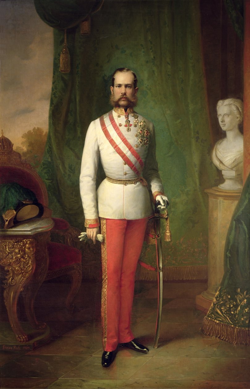František Josef I., císař rakouský a král uherský (1830-1916) od Franz Russ