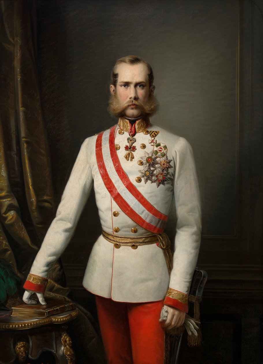 Německy: Bildnis des Franz Joseph I Portrét Františka Josefa I. od Franz Russ the Elder