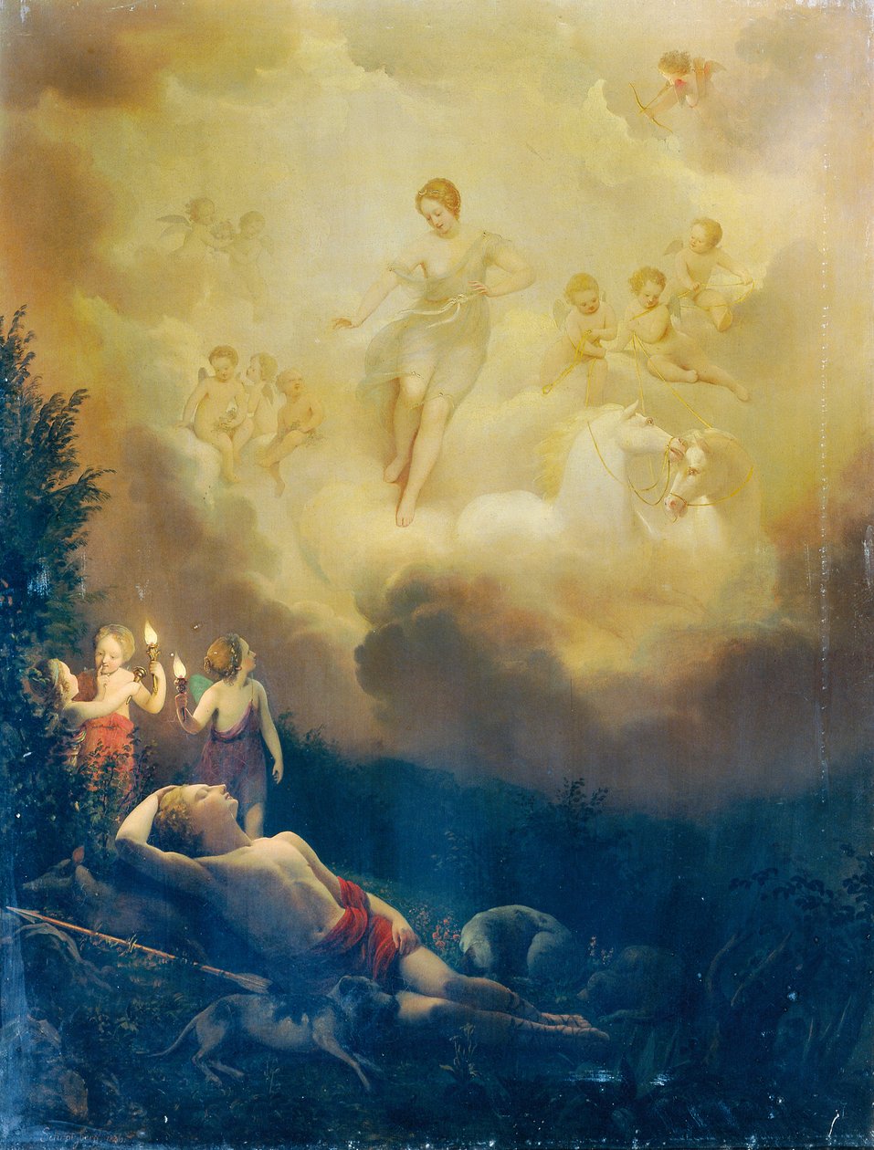 Diana a Endymion od Franz Schrotzberg