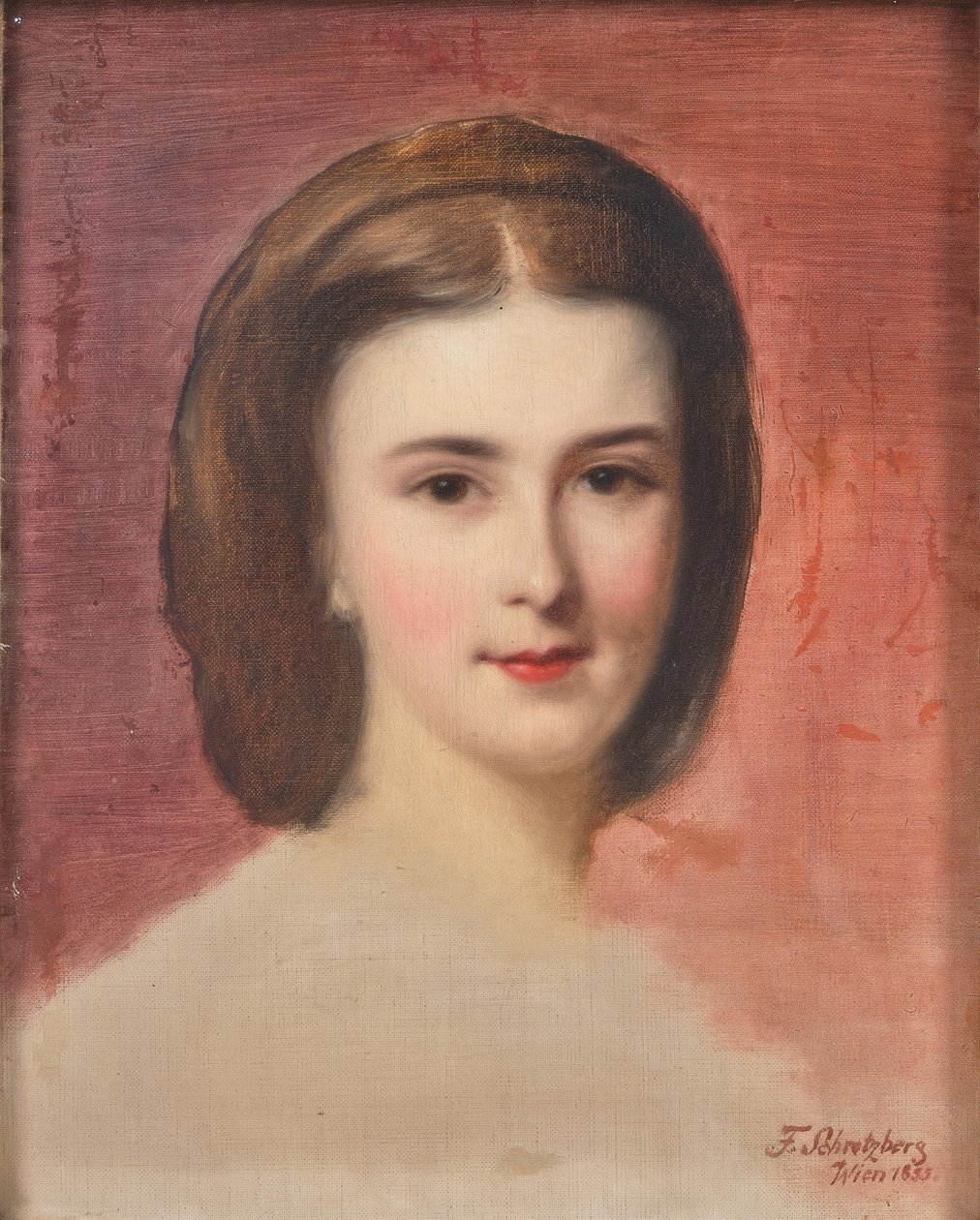 Portrét Alžběty Bavorské, 1855. od Franz Schrotzberg