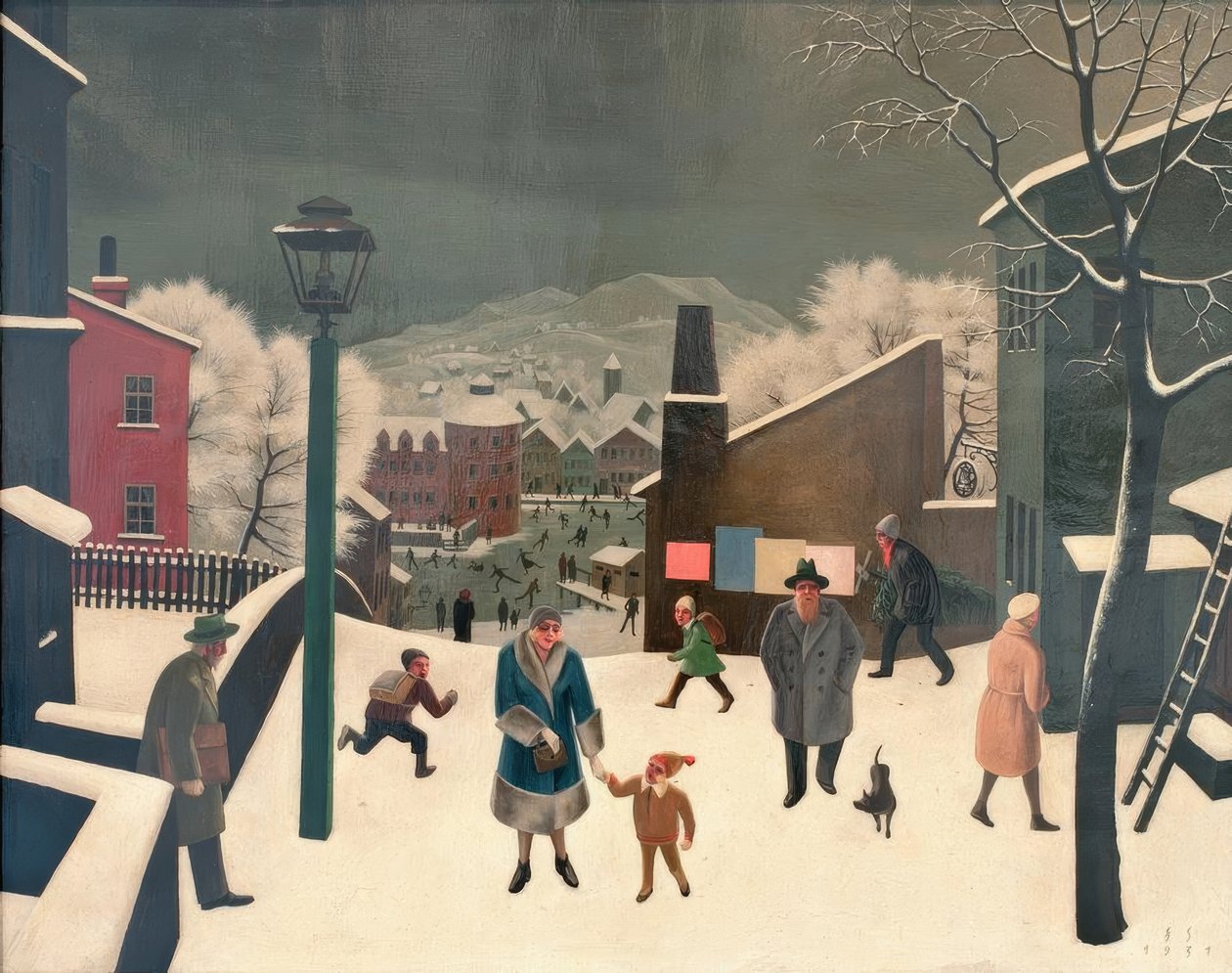 Zima ve městě I od Franz Sedlacek