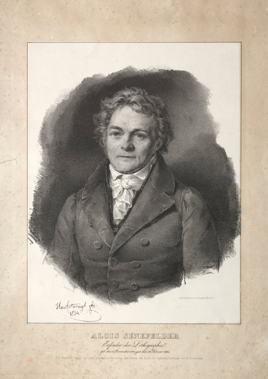 Aloys Senefelder. od Franz Seraph Hanfstaengl