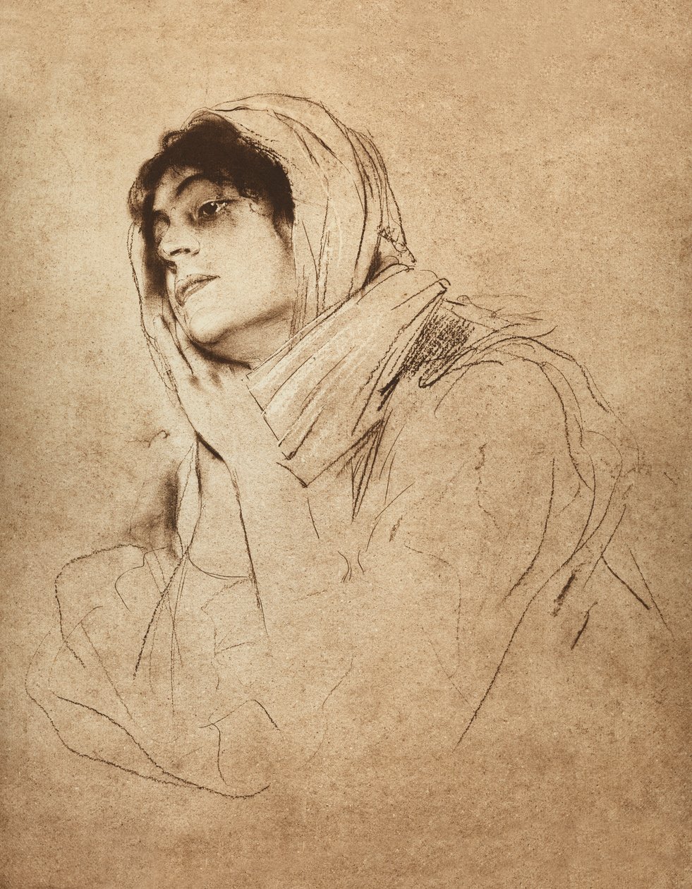Eleonora Duseová od Franz Seraph von Lenbach