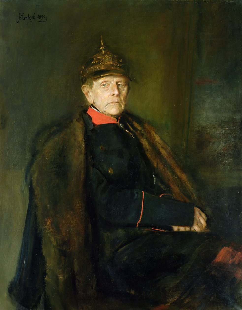 Generál polní maršál Helmuth Graf von Moltke (1800-91), 1890 od Franz Seraph von Lenbach