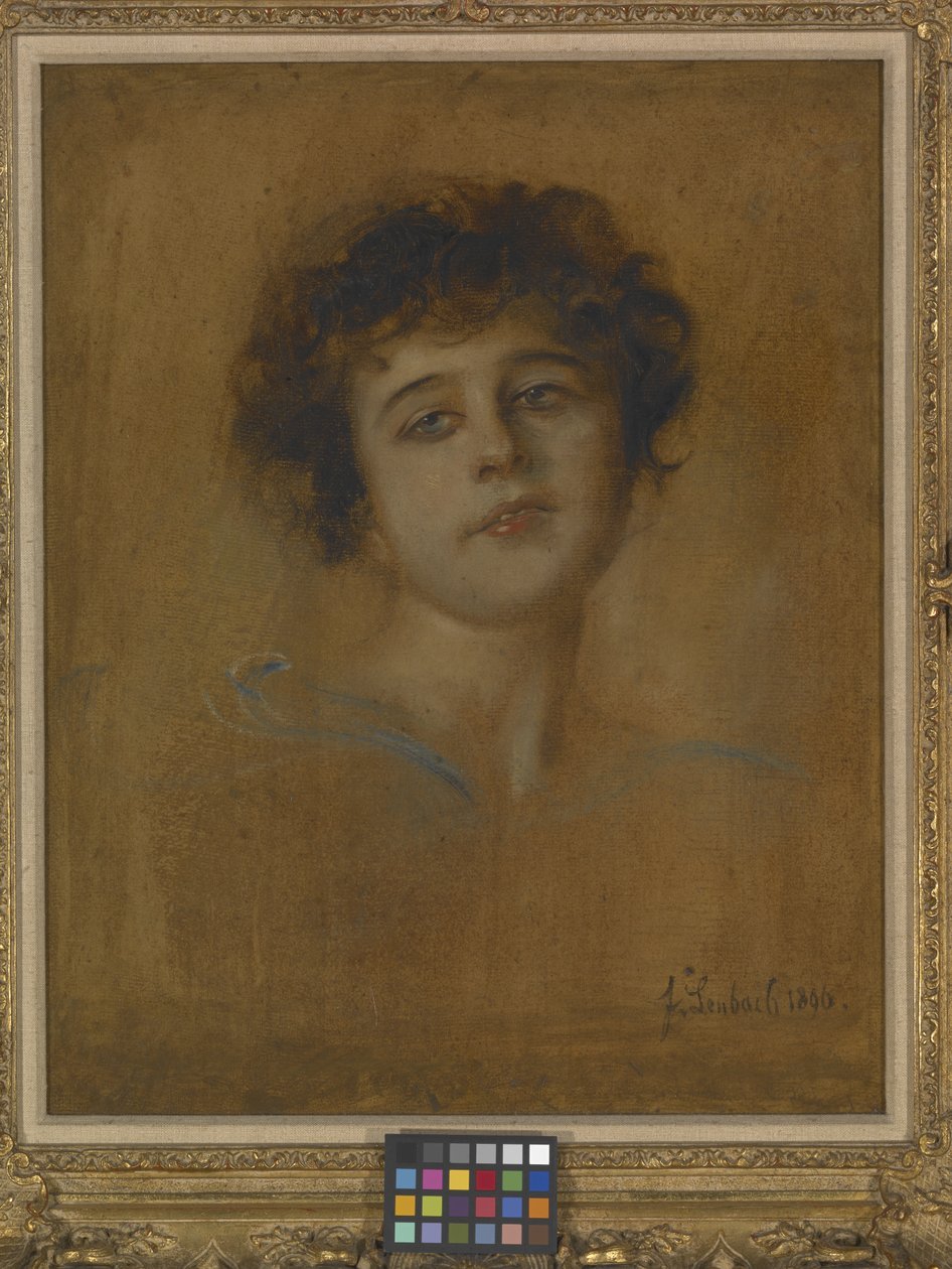 Portrét mladé ženy (olej na plátně) od Franz Seraph von Lenbach