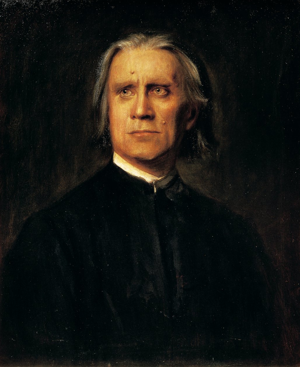 Portrét maďarského skladatele a klavíristy Franze Liszta (Doborjan od Franz Seraph von Lenbach