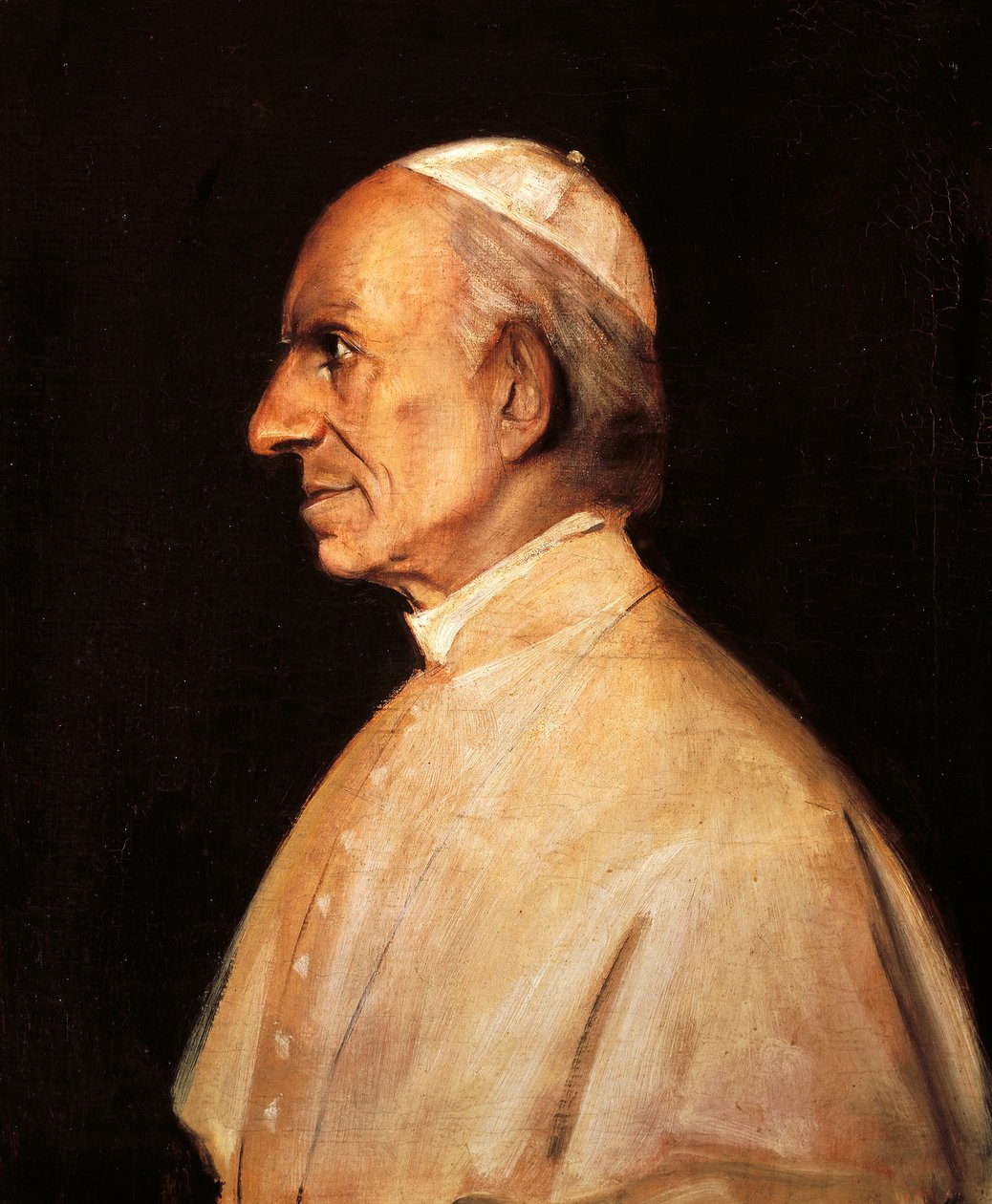 Portrét papeže Lva XIII (Carpineto Romano od Franz Seraph von Lenbach