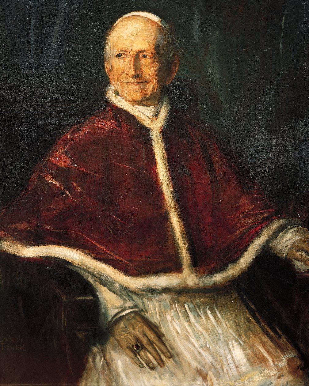 Portrét papeže Lva XIII (Carpineto Romano od Franz Seraph von Lenbach