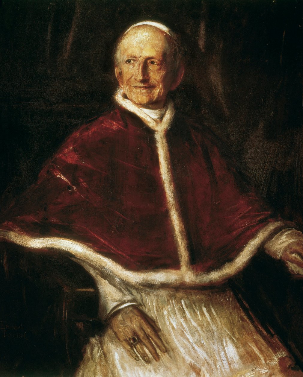 Portrét papeže Lva XIII od Franz Seraph von Lenbach
