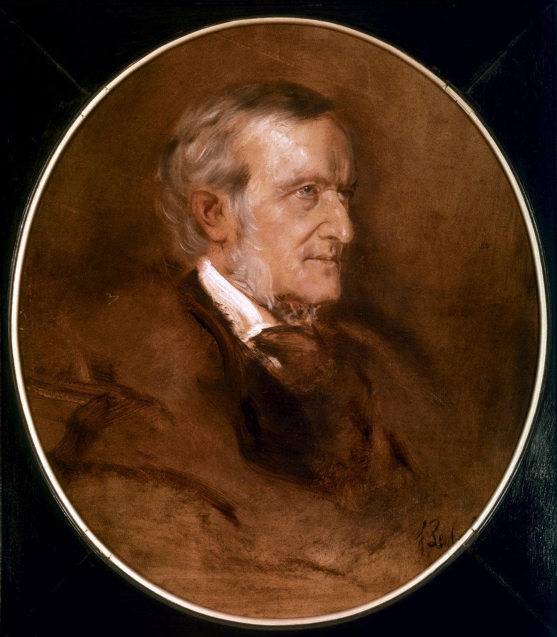 Portrét Wilhelma Richarda Wagnera (olejomalba) od Franz Seraph von Lenbach