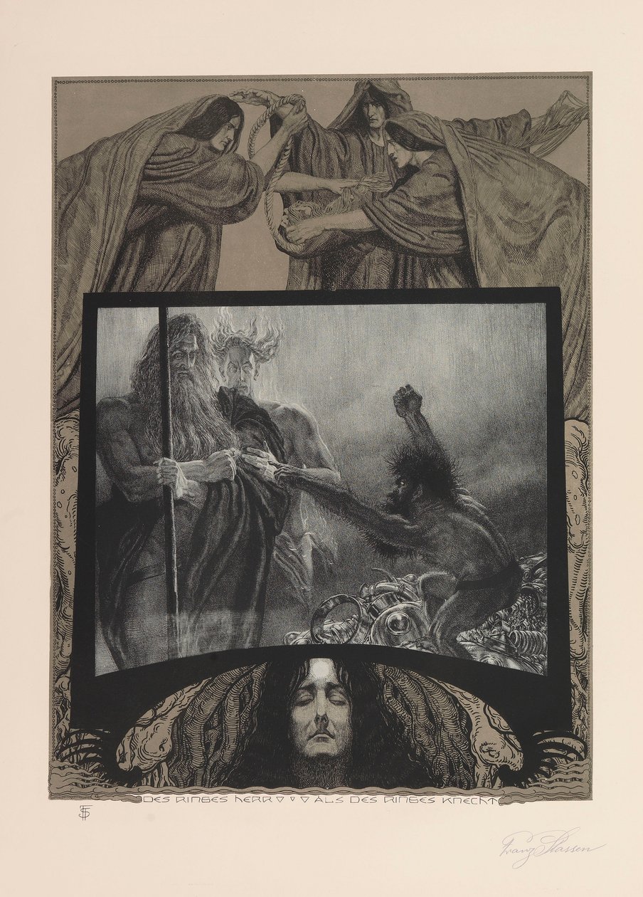 Prsten Nibelungův, 1914. od Franz Stassen