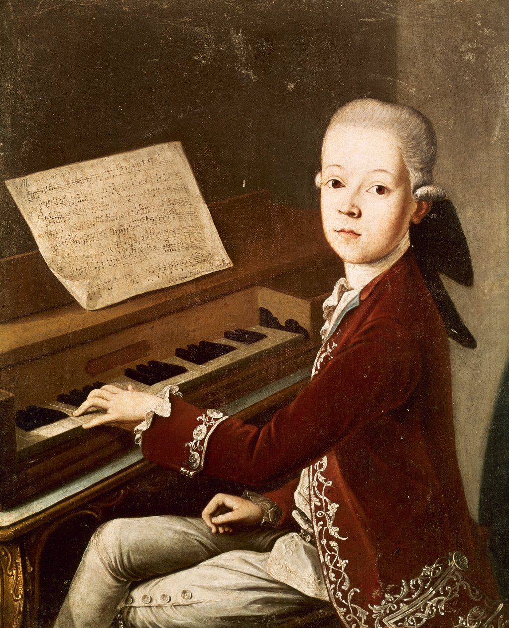 Wolfgang Amadeus Mozart, 1768 od Franz Thaddaus Helbling