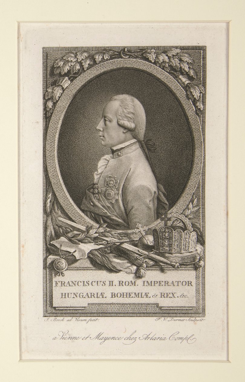 Františka II. Rom. Císař český a král uherský od Franz Valentin Durmer