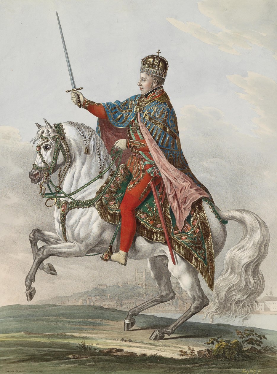Císař Ferdinand I. Rakouský jako král uherský, 1830 od Franz Wolf