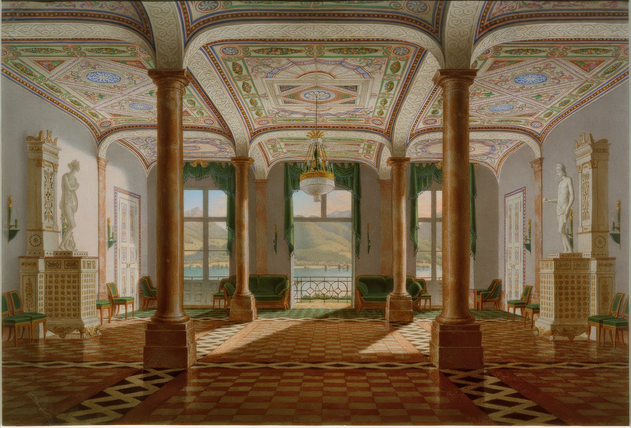 Salon hradu Tegernsee od Franz Xaver Nachtmann